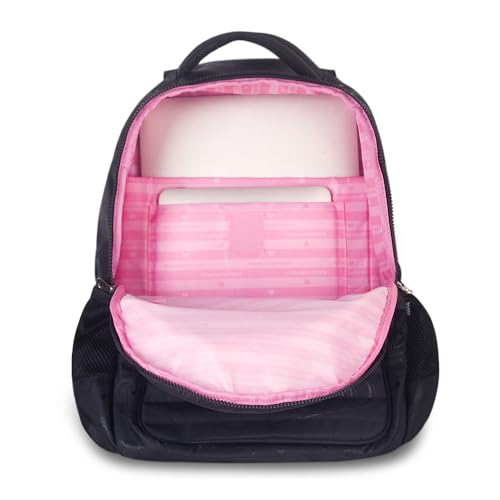 Mochila Escolar, Rebecca Bonbon Holográfica, G, Preta, Clio