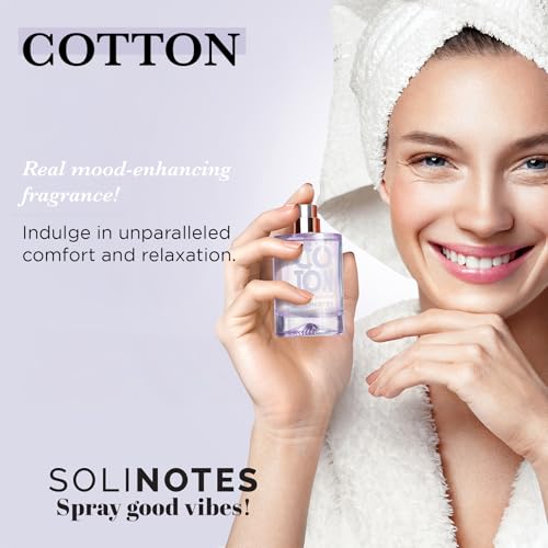 Image of Solinotes Cotton Eau de Parfum, Rose & Vanilla, for Women & Men, 1.7 Fl Oz