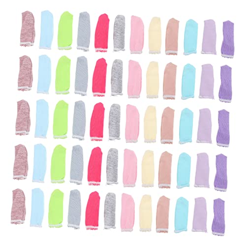 GOOHOCHY Cubiertas Puntas Dedos De Algodón Transpirable 100 Unidades Fundas Prácticas Para Dedos Reutilizables Uso Laboral Jardinería Reparación Electrónica Manualidades