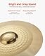VEVOR Beckenset, 4-teilig, Becken aus Legierung, Schlagzeugset inklusive 254 mm Splash 355 mm HiHat 400 mm Crash 505 mm Ridebecken, Drumsticks und Beckentasche, Beckenpaket für Schlagzeuger
