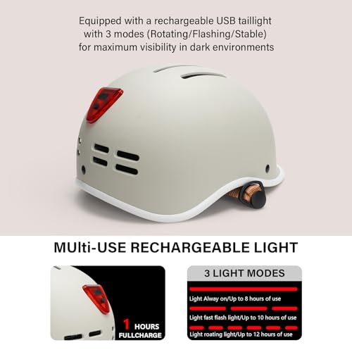 Ckorison Bike Helmet for Adult Men and Women, Bicycle Helmet for Commuting Road Biking Skating with Adjustable Dial Size 56-61cm - Image 2