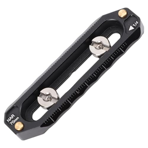 Ralea di Sicurezza a Rilascio Rapido Binario di Anti -perdita con Vite da di Pollice a Gabbia per Fotocamera Compatta per Maniglia Laterale alluminio