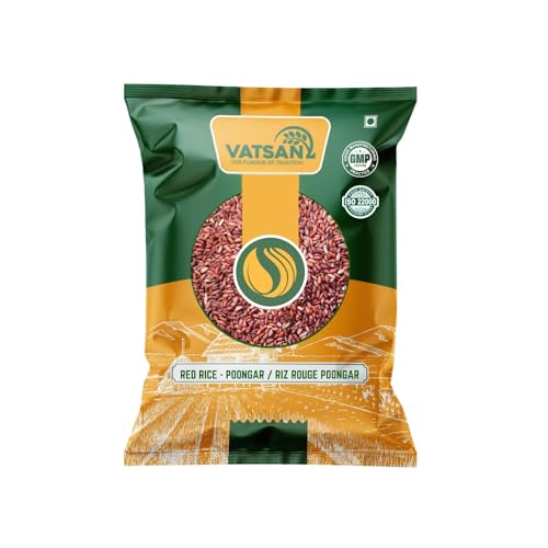 Riz rouge femme Poongar Vatsan traditional red rice 1 kg