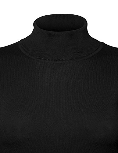 Womens Solid Basic Stretch Turtleneck Pullover Knit Sweater3