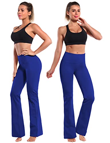 Image of BUBBLELIME 29 inch /31 inch /33 inch /35 inch /37 inch 3 Styles Women's High Waist Bootcut Yoga Pants Basic /Side Pockets Tummy Control Workout Flared