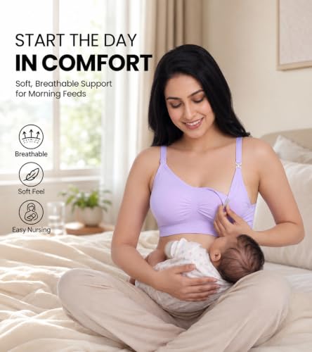 Image of DClub Comfort Revolution Seamless Bra -Easy lite Full-Coverage Wireless Everyday Bra with Soft Comfort with Removable Pad.