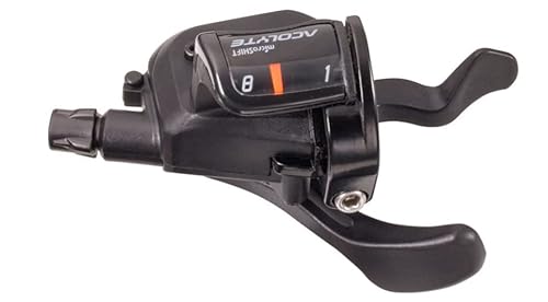 Microshift Acolyte Schalthebel rechts, 8 Gänge, Schwarz Cover