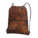 Léger et durable : fabriqué à partir de tissu polyester alvéolé résistant à l'eau, ce sac à dos à cordon imprimé écailles de reptile marron est conçu pour durer tout en restant léger. Parfait pour les voyages, le camping ou une utilisation quotidienne. Idéal pour les clients à la recherche d'un sac durable mais léger pour l'extérieur au quotidien.