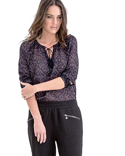 Top Indigo Le Temps des Cerises en maille fine premium