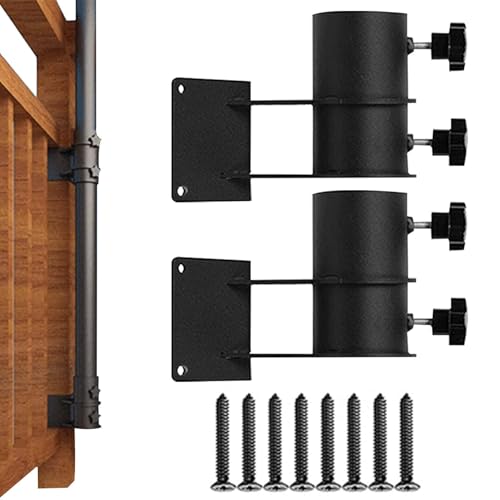 Reggiseno Supporto Ombrelloni | 2 Pezzi Giardino Parasole,Supporto Per Albero Da Giardino - Per Balcone Ristorante Caffetteria Spiaggia Ringhiera Prato Patio