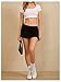 MakeMeChic Women's Y2K Mini Skirt with Shorts Aline Micro Skirt Skort Solid Black X-Small