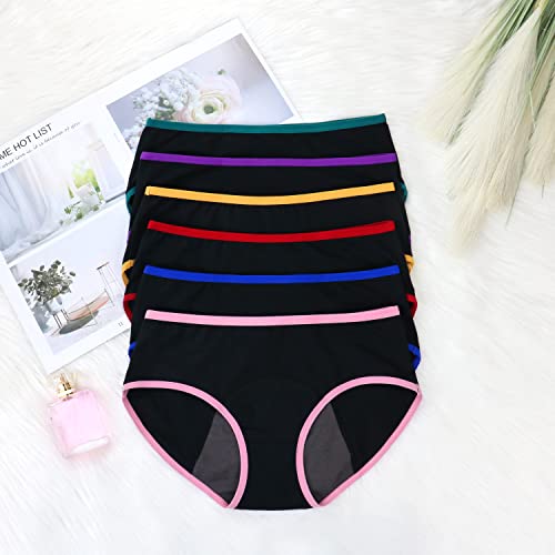 Nalwort Teen Girls Period Panties Cotton Leakproof Menstrual Underwear for First Period Starter