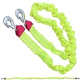 UPstore けん引ロープ 5t のびるロープ 伸縮牽引ロープ 牽引 ロープ フック 車 フロント リア 雪 道 スタック 脱出 故障 緊急 4WD