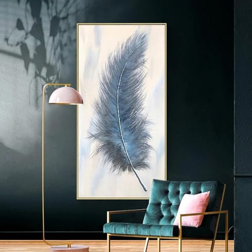 Peinture plumes abstraites pour sublimer le porche et le couloir