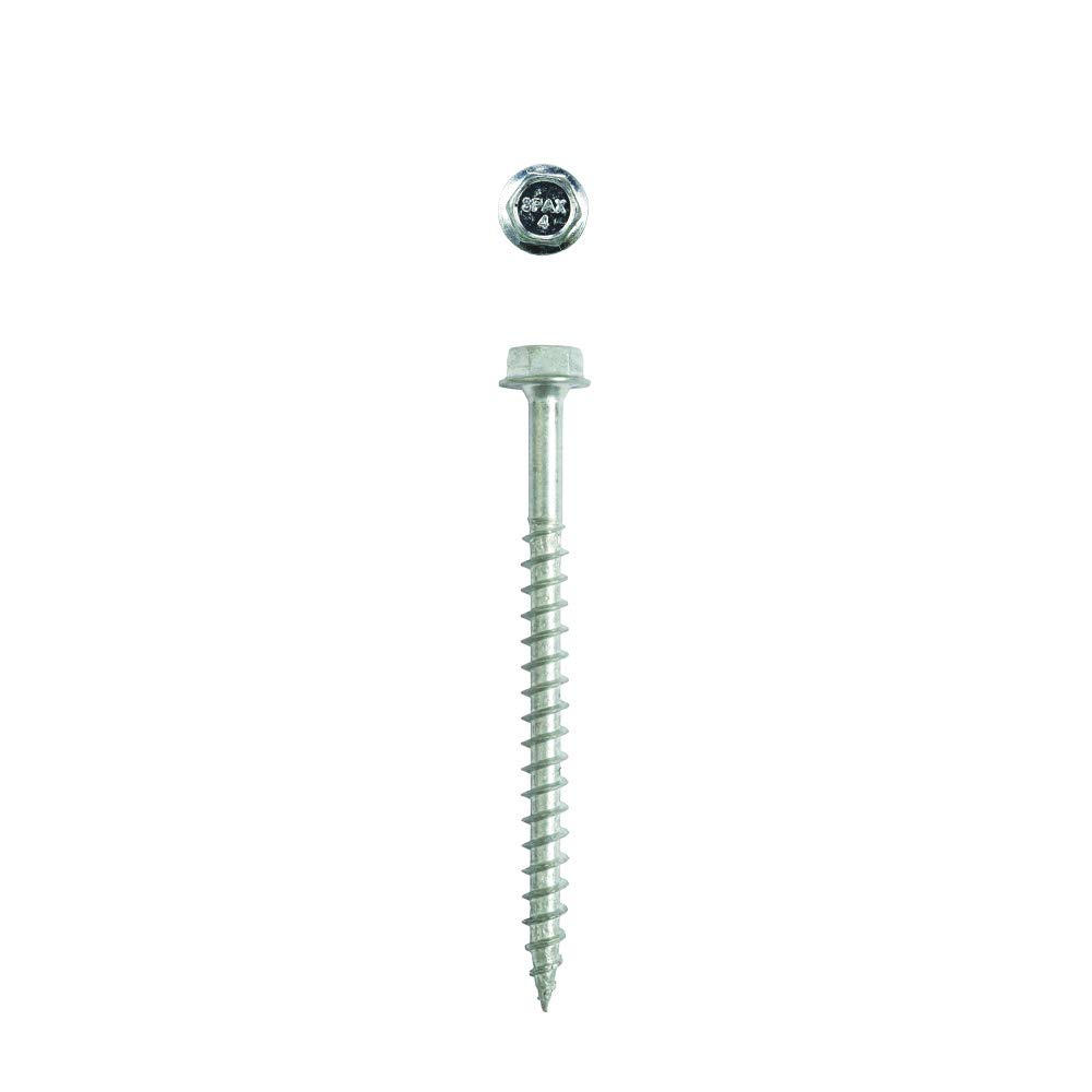 SPAX 1/4" x 2" Interior Hex Head Structural Wood Lag Screws Powerlags Hex (500 EA) Bulk Pail Bit Included Heavy Duty