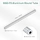 M METERXITY 1-Pack 300mm 6063 Aluminium Rundrohr, 8mm ID 17mm OD Nahtloses Aluminiumrohr für Bau/Maschinenbau/DIY-Basteln, Metallgerades Rohr [0,31x0,67x12]
