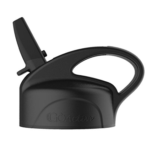 GO Active Wide Mouth Flip Top Lid for Hot or Cold Drinks. Flow Control Design Makes Lid Perfect for Coffee, Tea, or Ice Water. Durable, Easy Carry Loop for Easy Sipping on The GO. (Large, Straw Lid)