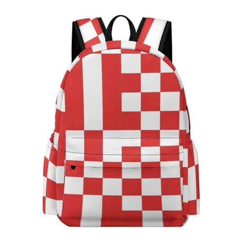 Sac à dos à carreaux soulageant le dos : le sac décontracté léger R