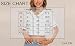 Mowbeat Womens Baseball Jersey Button Down T-Shirts Short Sleeve V-Neck Crop Top Blouse Softball Button Up Jersey (White,S,Small,Regular,Regular)