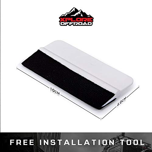 Xplore Offroad - American Flag Pledge Of Allegiance Window Decal | Matte White | 16" X 9" #TOP4