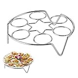 Conveniente para usar el estante de vapor para olla instantánea para cocinar huevos, verduras y mucho más. También se utiliza como estante de refrigeración, soporte para ollas, etc.