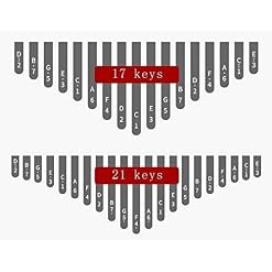 Mini Doigt Kalimba Pouce Piano Kalimba 17/21 Touches Noir Noyer Frisé Clavier Graphique Pouce Piano Instrument de… - Les Beatles, Paul McCartney, John Lennon, RIngo Starr, George Harrison Mini Doigt Kalimba Pouce Piano Kalimba 17/21 Touches Noir Noyer Frisé Clavier Graphique Pouce Piano Instrument de… – Image 6