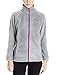 Columbia Women's Benton Springs Full Zip, Light Grey/Bright Plum, X-Large