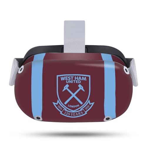 Head Case Designs Officially Licensed West Ham United FC Jersey 2020/21 Home Kit Vinyl Sticker Skin Decal Cover Compatible with Meta Quest 2