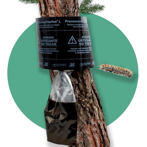 Trampa Procesionaria del Pino 100% Eficaz | Kit Completo de Muy Fácil Instalación Troncos hasta 130 CM | Sin Químicos y con Altísima Eficacia | Trampa Ecológica contra la Oruga Procesionaria del Pino