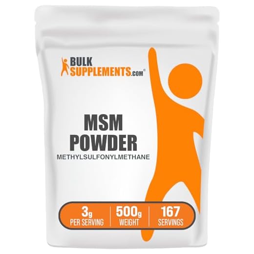 BULKSUPPLEMENTS.COM MSM Powder - Methylsulfonylmethane - MSM Supplement, MSM Crystals Powder - 3000mg of MSM Pure Powder per Serving, Unflavored & Gluten Free (500 Grams - 1.1 lbs)