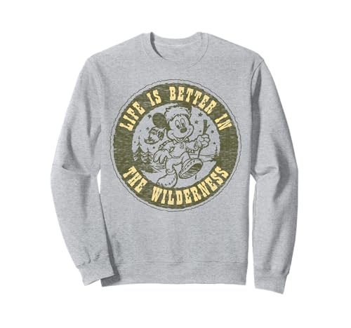 Sweatshirt Mickey Wilderness Disney partagez la nostalgie des grands espaces