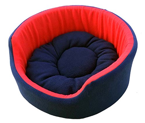 Image of Fluffy's Polyester Luxurious Both Side Soft Dog /Cat Bed (Red, Medium)