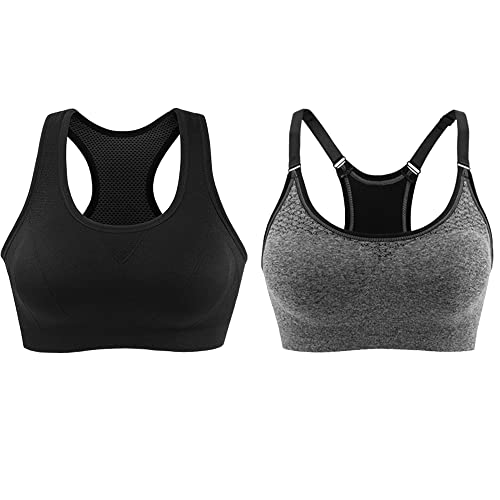 Sujetador deportivo para uso diario con espalda cruzada y cobertura completa en talla XL