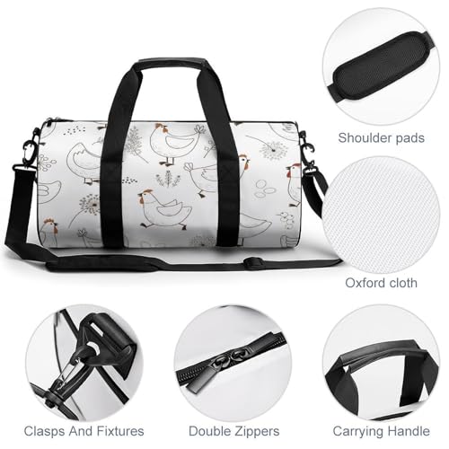 Sac de sport gym poule anti-encombrement le sac de voyage idéal pour ne plus manquer de place - 5