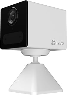 EZVIZ CB2 1080P Wireless Indoor WiFi Surveillance Camera, 2000mAh Battery, 2.4Ghz WiFi Kids Camera, Person Detection, 5M N…