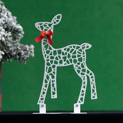 Natal Arco Brilhante Cervos Casa Ferro Decoração de Mesa Decoração de Natal Led Rena Família Conjunt