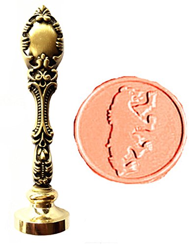 MNYR Bear Jump Wax Seal Stamp Bronze Metal Handle Decorative Invitations Xmas Package Seal Wax Seal Sealing Stamp Set