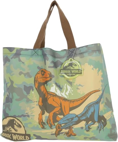丸眞 レッスンバッグ ジュラシックワールド カモフラージュネイチャー 手提げ袋 入園入学グッズ 入園入学準備 保育園 幼稚園 小学校 男の子 キャラクター 撥水 4985006800