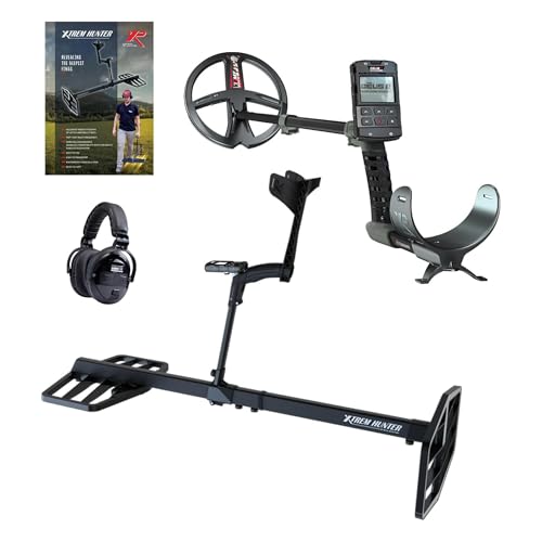 XP Metal Detectors XTR-115E with Deus II RC 9 Metal Detector & WSAII-XL Wireless Headphones Bundle - deep Seeking Metal Detector with FMF Coils, Deus II Remote Control and S-Telescopic stem