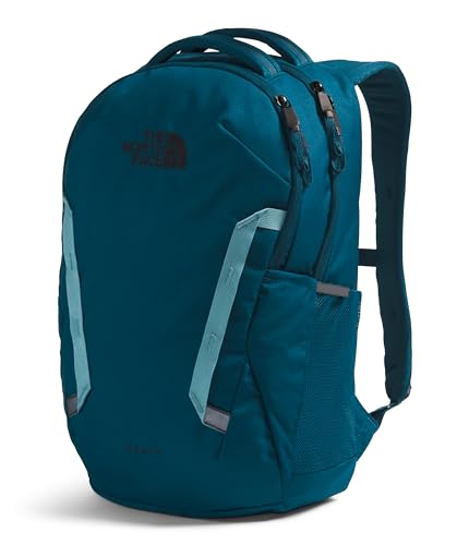 Image of THE NORTH FACE Vault Everyday Laptop Backpack | Commuter Travel Bag with Water-Repellent Finish, Spacious Main Compartment, Midnight Petrol /Algae Blue, OS