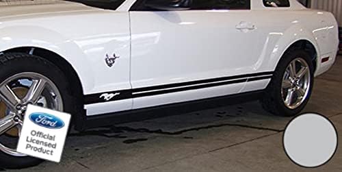 Vista 10 de Decal Mods Adhesivos de rayas laterales para puerta de panel basculante para Ford Mustang Blanco - RAA - CW