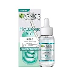 Garnier Siero Rimpolpante, Per Tutti i Tipi di Pelle, Arricchito con Acido Ialuronico, Aloe Vera e Glicerina, Hyaluronic Aloe, 30 ml, Il pacchetto può variare