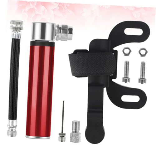 Inflador de neumáticos manual mini bomba ligera para bicicleta de aluminio 4