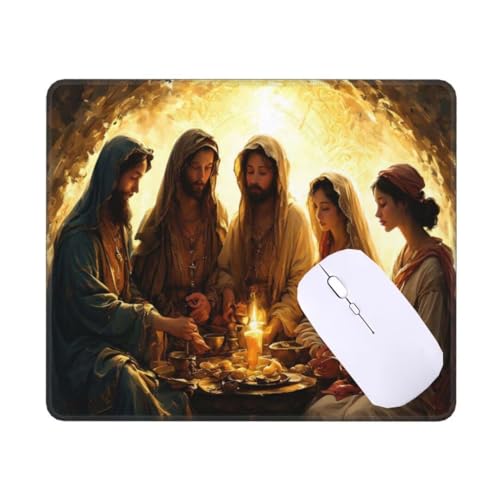Tapis de Souris Gamer 22 x 18 cm Tapis de Souris Caractère rétro Tapis Souris Gaming Accessoire, avec Bord Cousu et Base en Caoutchouc Antidérapante, Surface Spéciale Texturée Résistant à Usure T-3363