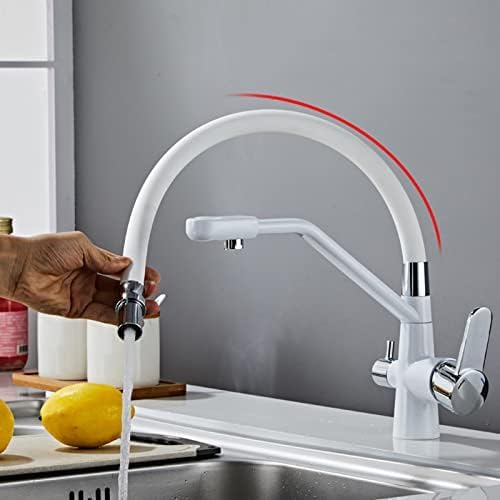 Filtre à eau flexible pour mitigeur de cuisine 3 en 1 éliminant le calcaire