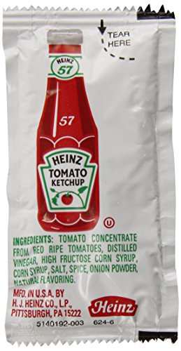 Heinz Single Serve Ketchup (1500 Ct Casepack) #TOP17