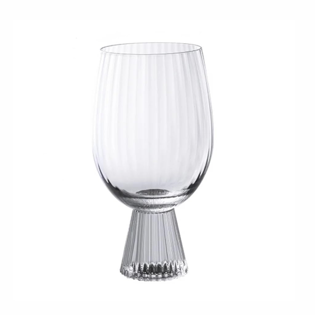 Eleganckie szklanki Exquisite Vertical Stripes Goblet Ins Red Wine Champagne Brandy Cocktail Beer Steins Cup Fashion Drinkware Szklanki do napojów(425ml)