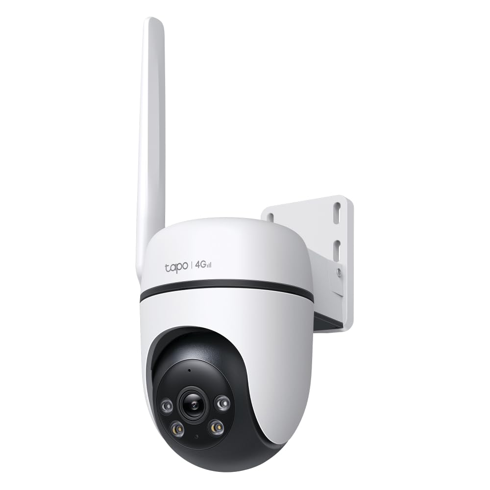 Tapo Cámara de Seguridad C501GW Pan/Tilt 4G LTE para Exteriores, no Necesita WiFi, 1080P Full HD, Seguimiento de Movimiento de 360°, sin Tarifa mensual, detección de IA, visión Nocturna a Color