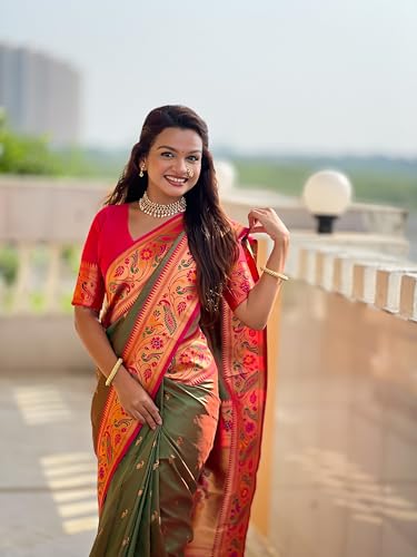 ALPHAFOX WITH DEVICE paithani silk saree in soft silk – image 6