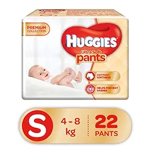 Huggies Ultra Soft Pants Diapers, Small (Pack of 22)